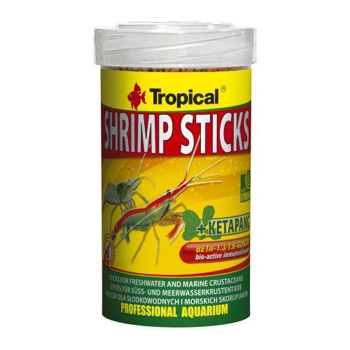 Сухий корм Tropical Shrimp Sticks для креветок та раків 55 г (палички)