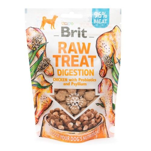 Лакомство для собак Brit Raw Treat freeze-dried Digestion для пищеварения курица 40 г