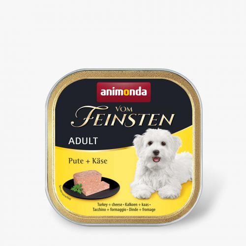 Вологий корм Animonda Vom Feinsten для дорослих собак з індичкою та сиром 150 г