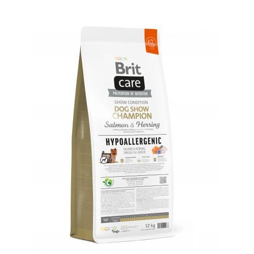 Сухий корм Brit Care Dog Hypoallergenic Dog Show Champion для виставкових собак з лососем і оселедцем