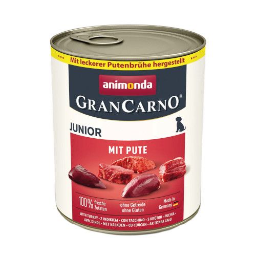 Корм влажный для щенков Animonda GranCarno Junior Turkey с индейкой 800 г