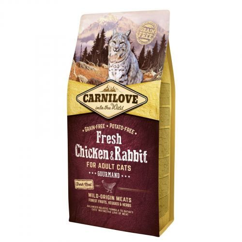Сухой корм для кошек Carnilove Fresh Chicken & Rabbit курица и кролик 6 кг