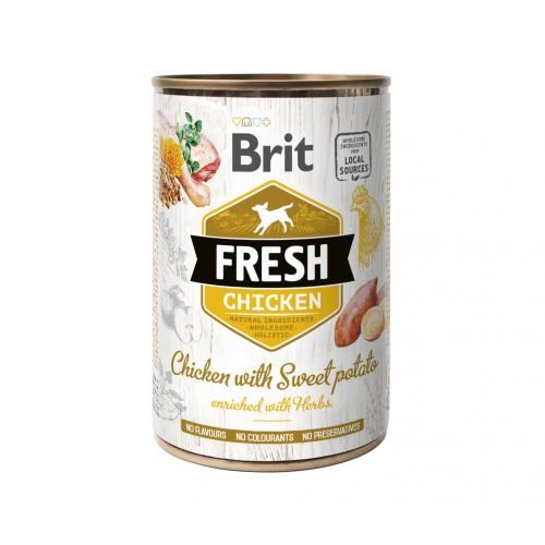 Вологий корм Brit Fresh Chicken/Sweet Potato для собак з куркою та бататом 400 г