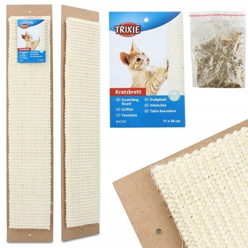 Дряпка Trixie Scratching Board для кошек плоская бежевая 11х56 см