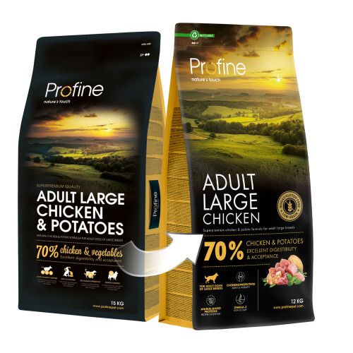 Корм сухий Profine Large Chicken and Potatoes для дорослих собак великих порід з куркою та картоплею 12 кг