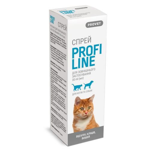 Спрей ProVet Profiline для котів та собак 30 мл (інсектоакарицид)