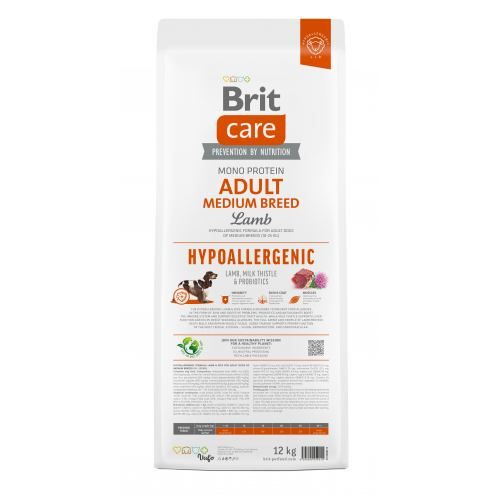Сухий корм Brit Care Dog Hypoallergenic Adult Medium Breed для собак середніх порід гіпоалергенний з ягням