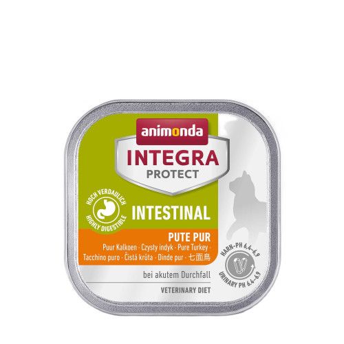 Влажный корм для котов Integra Protect Intestinal Pure Turkey при заболевании ЖКТ, моно индейка, 100 г