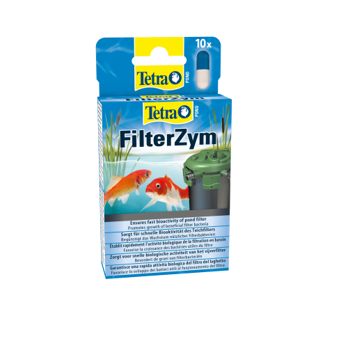 Засіб Tetra Pond Filter Zym для прискорення розвитку природних фільтруючих бактерій у ставку 10 капсул
