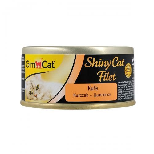 Вологий корм GimCat Shiny Cat Filet для котів курка 70 г