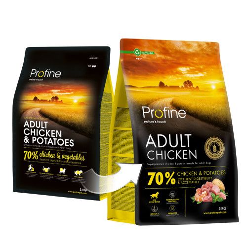 Корм сухий Profine Chicken and Potatoes для дорослих собак всіх порід з куркою та картоплею 3 кг