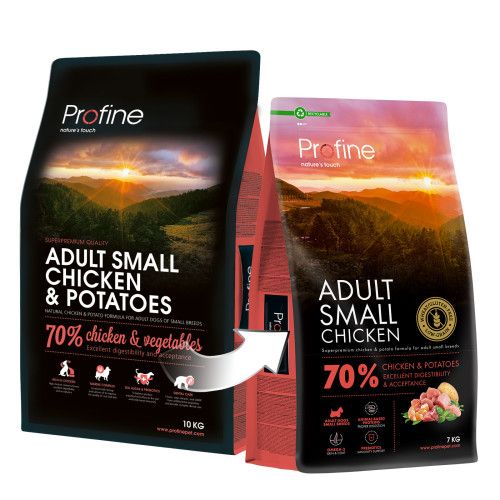 Корм сухий Profine Small Chicken and Potatoes для дорослих собак дрібних порід з куркою та картоплею 7 кг