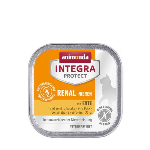 Вологий корм для котів   Integra Protect Renal dishes with Duck при хворобах нирок, з качкою, 100 г