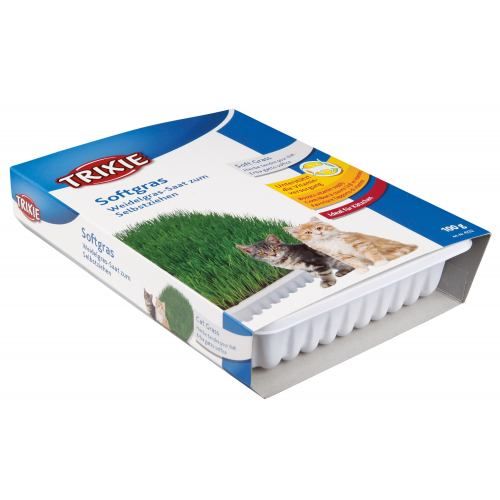 Трава Trixie Soft Grass для котов и котят контейнер пластик 100 г