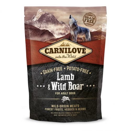Сухий корм Carnilove Lamb & Wild Boar для дорослих собак всіх порід ягня та кабан 1,5 кг