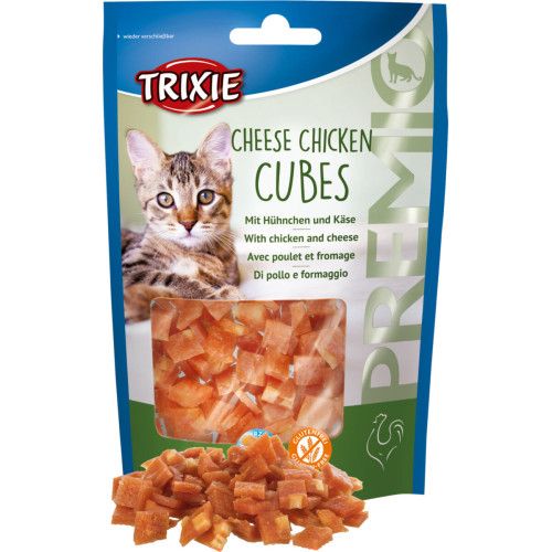Лакомство Trixie Premio Cheese Chicken Cubes для кошек кубики с курицей и сыром 50 г