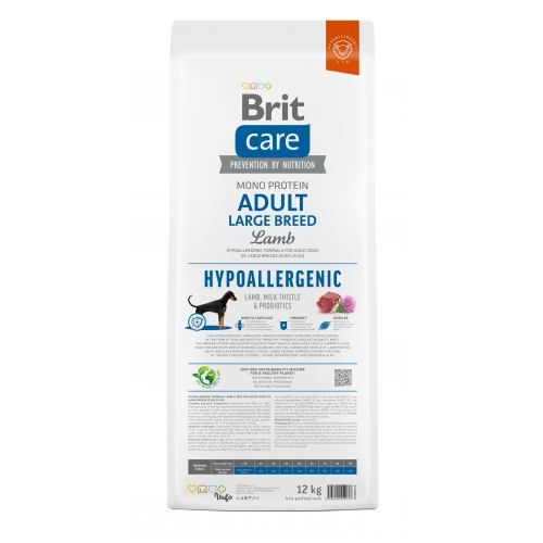 Сухий корм Brit Care Dog Hypoallergenic Adult Large Breed для собак великих порід гіпоалергенний з ягням