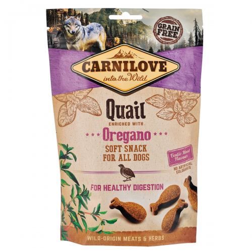 Лакомство Carnilove Semi Moist для собак перепелка и орегано 200 г