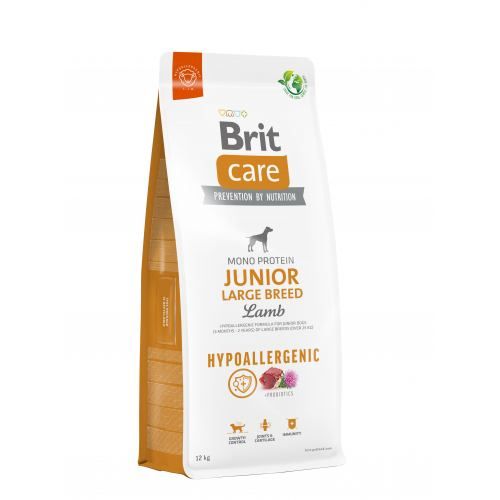 Сухой корм Brit Care Hypoallergenic Junior Large Breed для молодых собак крупных гипоаллергенных пород с ягненком