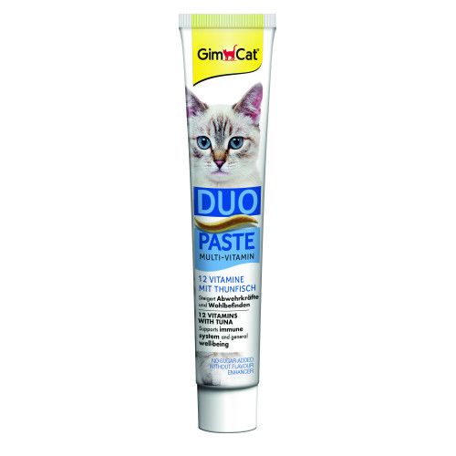 Паста для котів GimCat DUO PASTE Multi-vitamin 12 vitamins with tuna 12 вітамінів та тунець 50 г