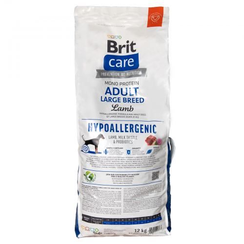 Сухий корм Brit Care Dog Hypoallergenic Adult Large Breed для собак великих порід гіпоалергенний з ягням