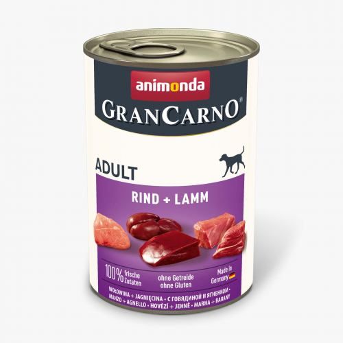 Влажный корм Animonda GranCarno для взрослых собак с говядиной и ягненком 400 г