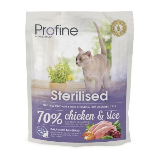 Сухой корм для кошек Profine Sterilised для стерилизованных с курицей и рисом 300 г