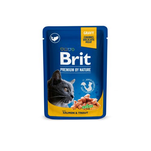 Набір вологих кормів Brit Premium «Сімейна тарілка» для котів асорті із 4 смаків 12 шт х 100 г