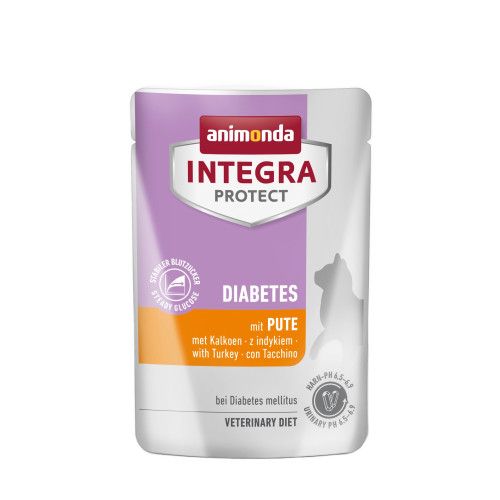 Вологий корм для котів   Integra Protect Diabetes with Turkey при діабеті, з індичкою, пауч, 85 г