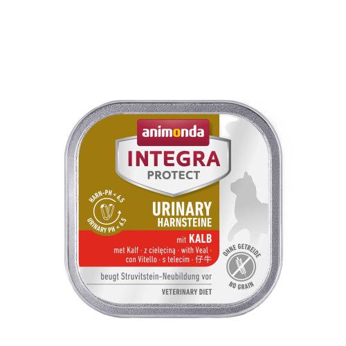 Вологий корм для котів   Integra Protect Urinary Struvit при сечокам'яній хворобі, з телятиною, 100 г