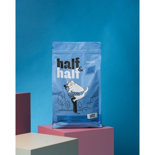 Сухой корм Half&Half для взрослых собак больших пород с говядиной