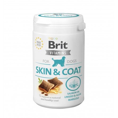 Вітаміни для собак Brit Vitamins Skin and Coat для шкіри і шерсті 150 г