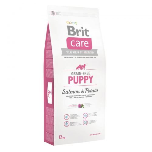 Сухий корм Brit Care Dog Grain-free Puppy для цуценят всіх порід з лососем та картоплею 12 кг
