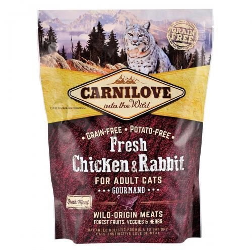 Сухой корм для кошек Carnilove Fresh Chicken & Rabbit курица и кролик 400 г