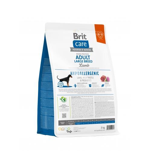Сухий корм Brit Care Dog Hypoallergenic Adult Large Breed для собак великих порід гіпоалергенний з ягням