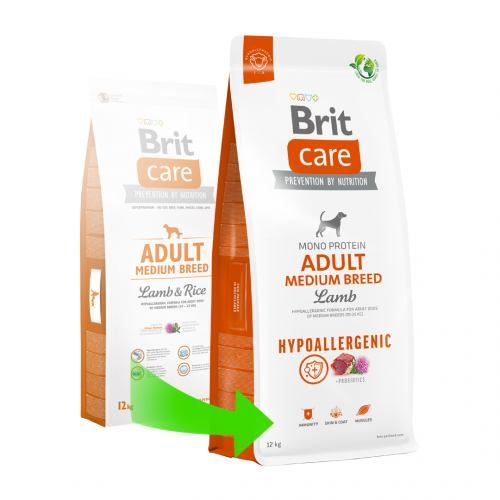 Сухий корм Brit Care Dog Hypoallergenic Adult Medium Breed для собак середніх порід гіпоалергенний з ягням