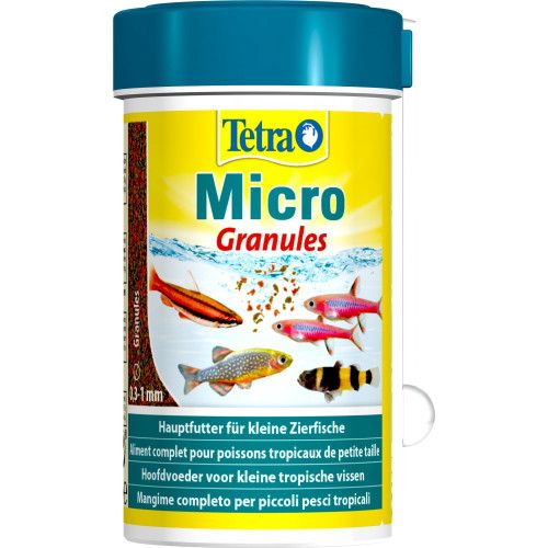 Корм Tetra Micro Granules для акваріумних дрібних рибок 100 мл (гранули)