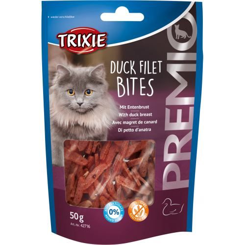 Лакомство Trixie Premio Duck Filet Bites для кошек сушеное филе утки 50 г