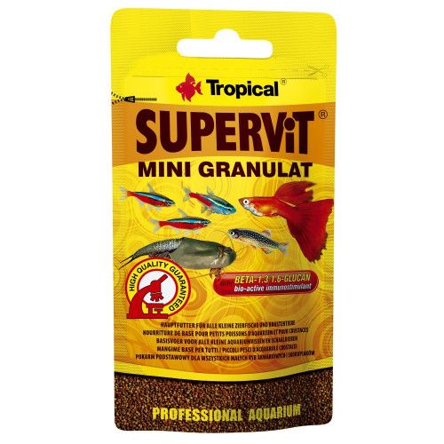 Сухий корм Tropical Supervit Mini Granulat для акваріумних риб 10 г (гранули)