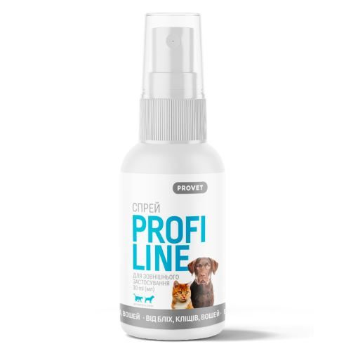 Спрей ProVet Profiline для котів та собак 30 мл (інсектоакарицид)
