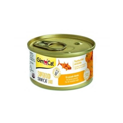 Вологий корм GimCat Shiny Cat Superfood для котів тунець та гарбуз 70 г
