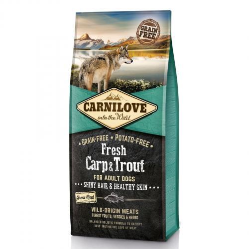 Сухий корм Carnilove Fresh Carp & Trout для дорослих собак всіх порід риба 12 кг