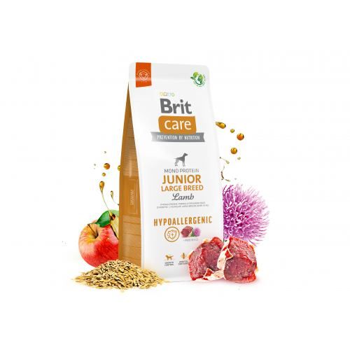 Сухой корм Brit Care Hypoallergenic Junior Large Breed для молодых собак крупных гипоаллергенных пород с ягненком