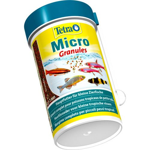 Корм Tetra Micro Granules для акваріумних дрібних рибок 100 мл (гранули)