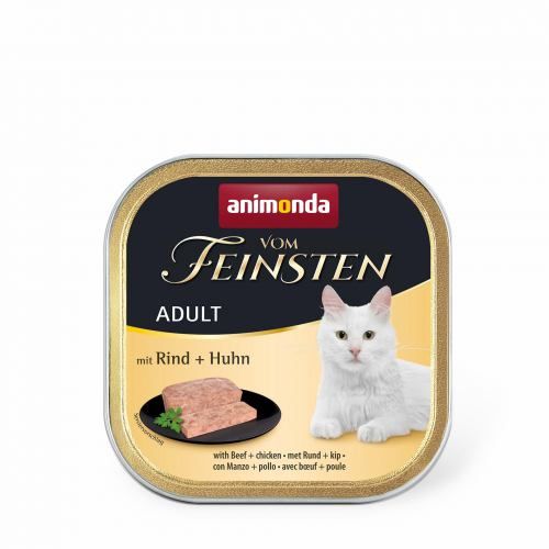 Вологий корм Animonda Vom Feinsten для дорослих котів з яловичиною та куркою 100 г