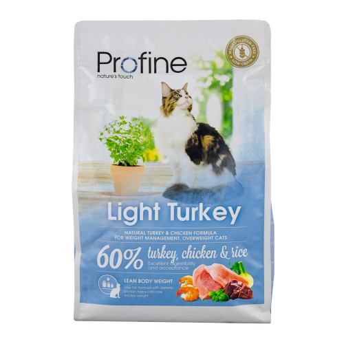Сухий корм для котів Profine Light  із зайвою вагою з індичкою та куркою 2 кг