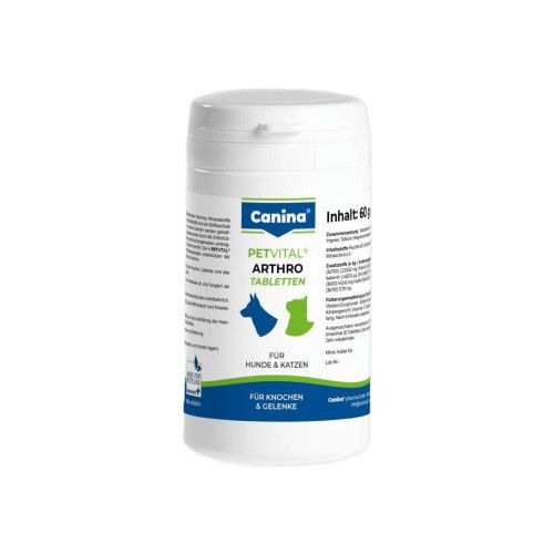 Вітаміни Canina Petvital Arthro-Tabl. для собак та котів для проблемних суглобів 60 г (60 табл)