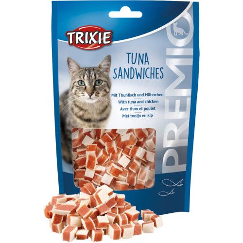 Лакомство Trixie Premio Tuna Sandwiches для кошек кубики с тунцем и курицей 50 г