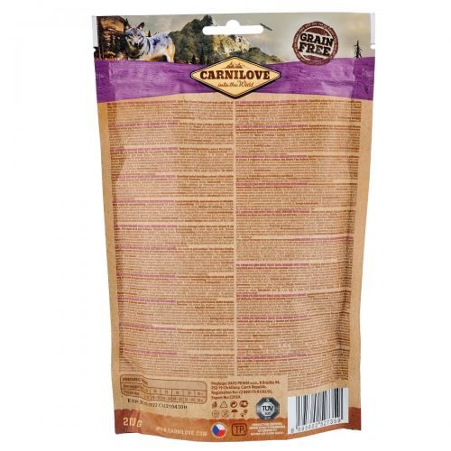 Лакомство Carnilove Semi Moist для собак перепелка и орегано 200 г