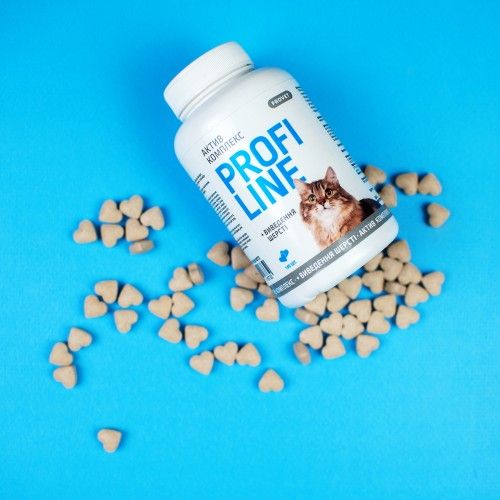 Витамины Provet Profiline для кошек Актив Комплекс + вывод шерсти 180 таб.